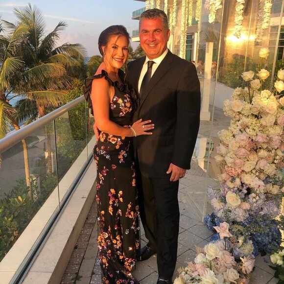 Tarik Ediz - Ruffle Trimmed Floral Sequined Gown - Picture 8 of 9